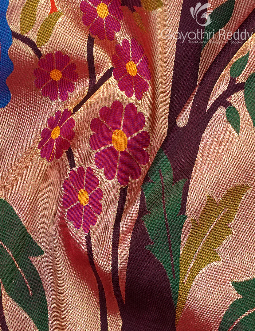 SEMI PAITHANI SAREE-SPS21 - Image 6