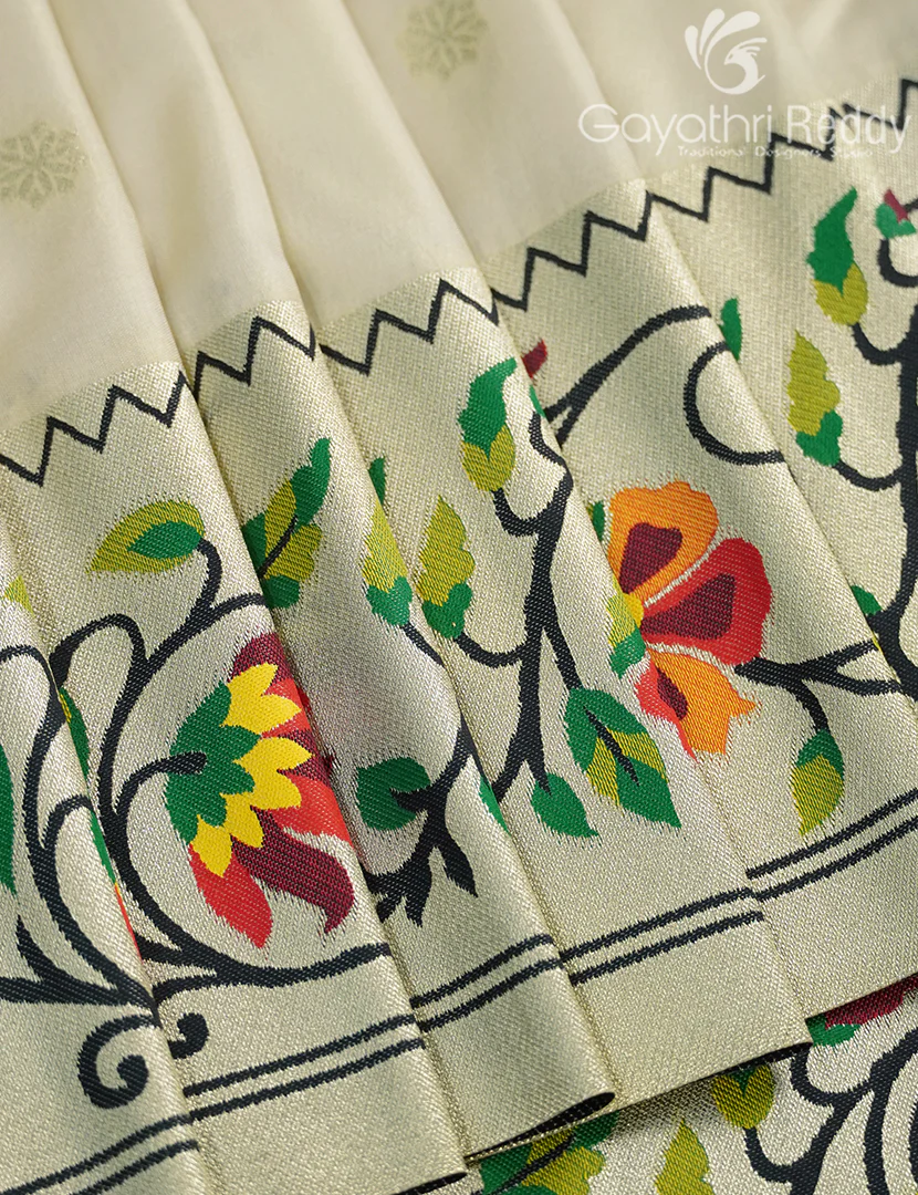 SEMI PAITHANI SAREE-SPS34 - Image 4