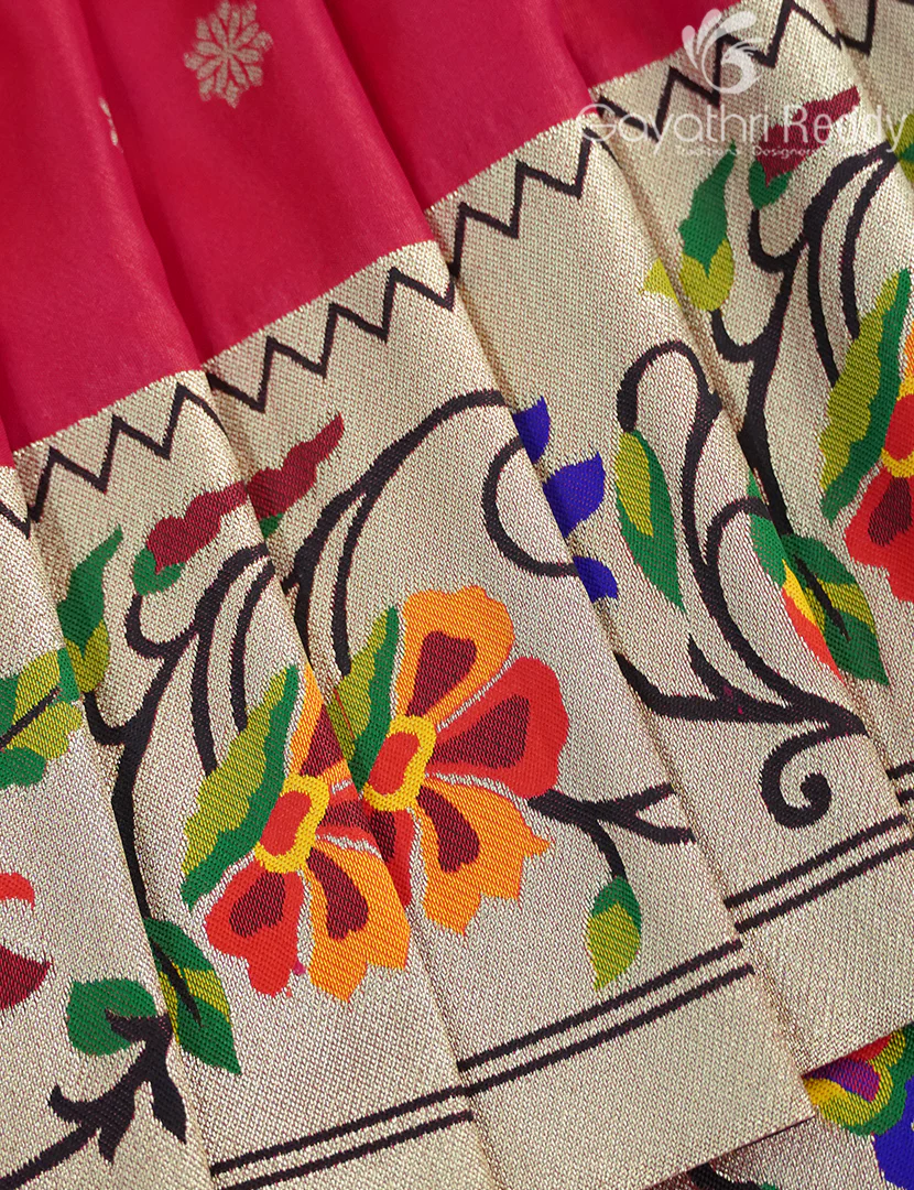 SEMI PAITHANI SAREE-SPS37 - Image 4
