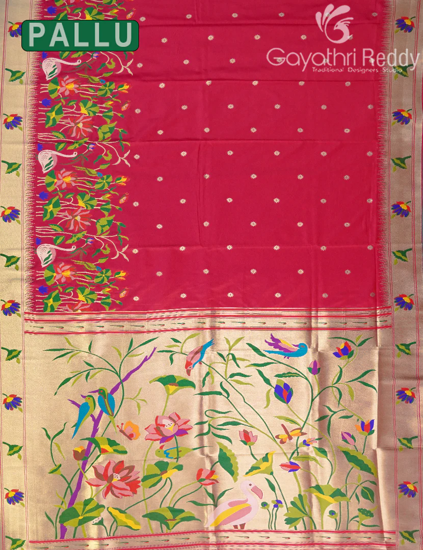 SEMI PAITHANI SAREE-SPS38 - Image 2