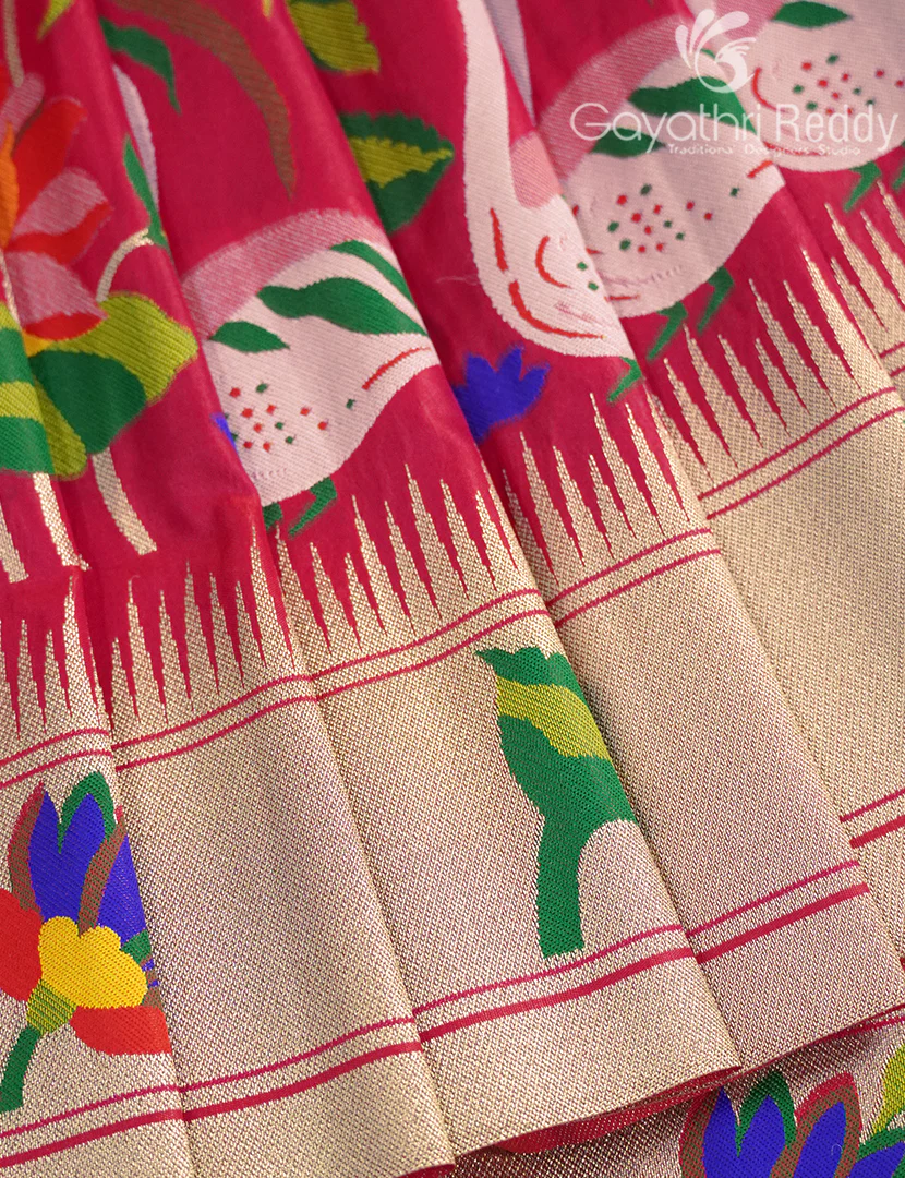SEMI PAITHANI SAREE-SPS38 - Image 4