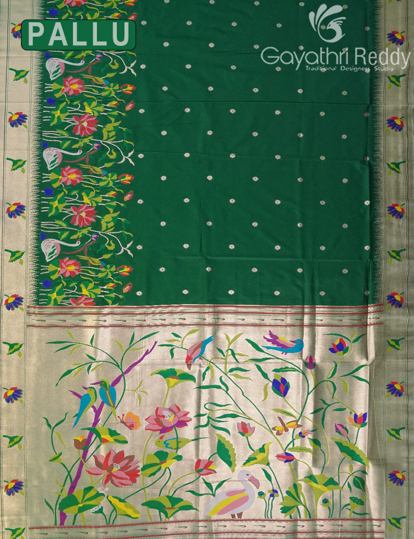 SEMI PAITHANI SAREE-SPS40 - Image 2