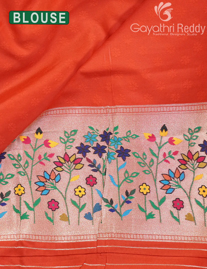 SEMI PAITHANI SAREE-SPS43 - Image 3