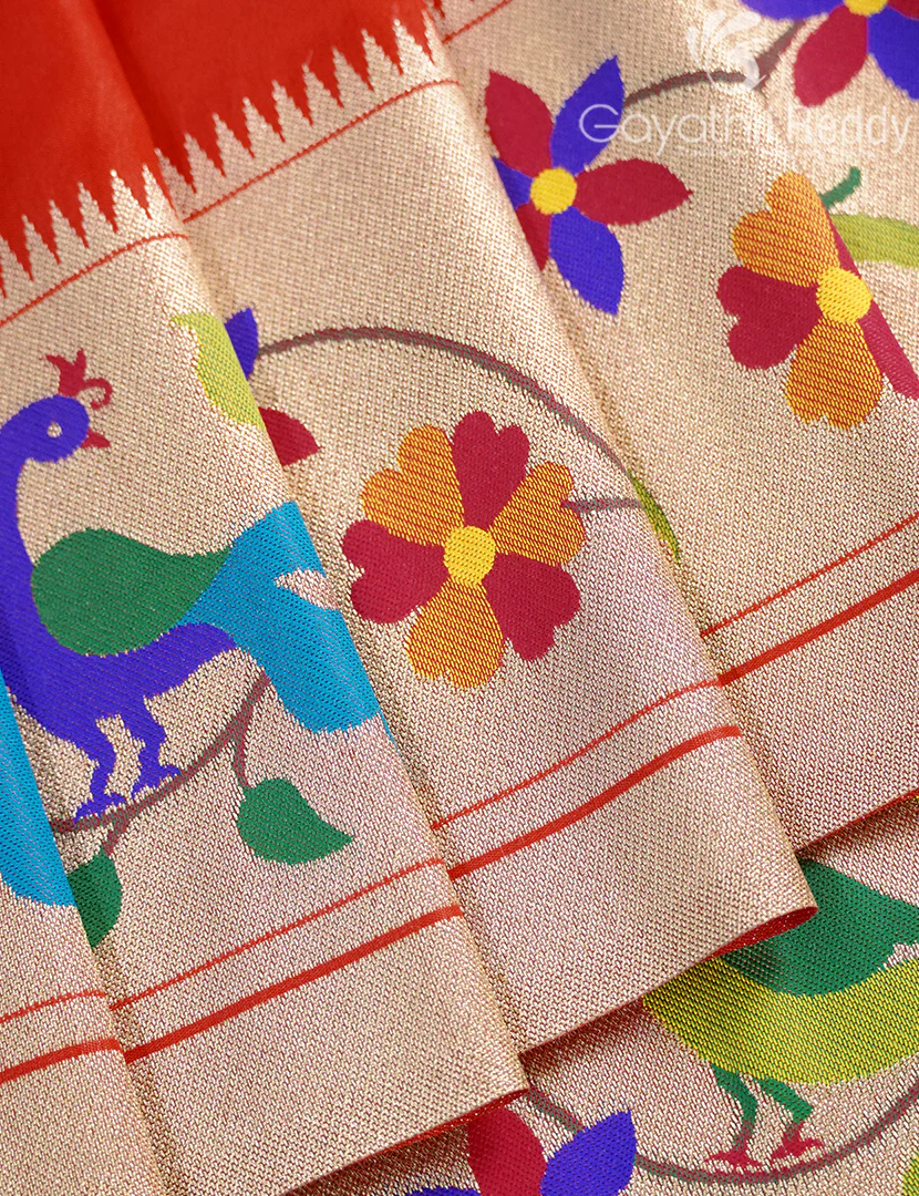 SEMI PAITHANI SAREE-SPS53 - Image 4