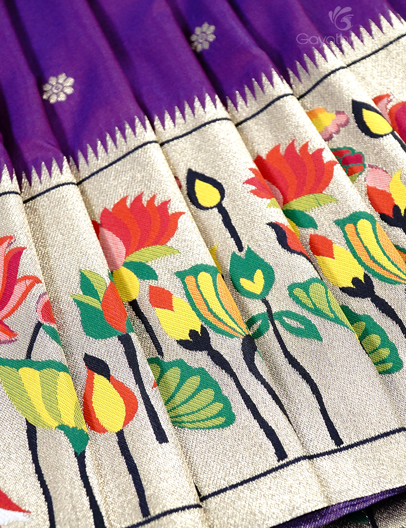 SEMI PAITHANI SAREE-SPS78 - Image 4