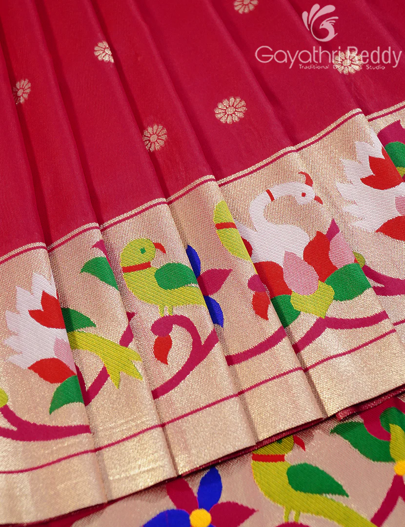SEMI PAITHANI SAREE-SPS90 - Image 4