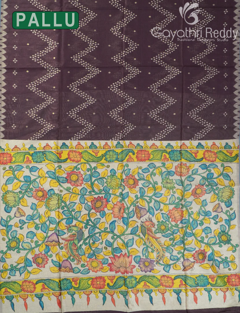 SEMI TUSSAR SAREE-ST1071 - Image 3