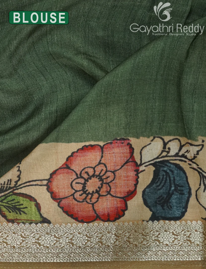 SEMI TUSSAR SAREE-ST1103 - Image 3