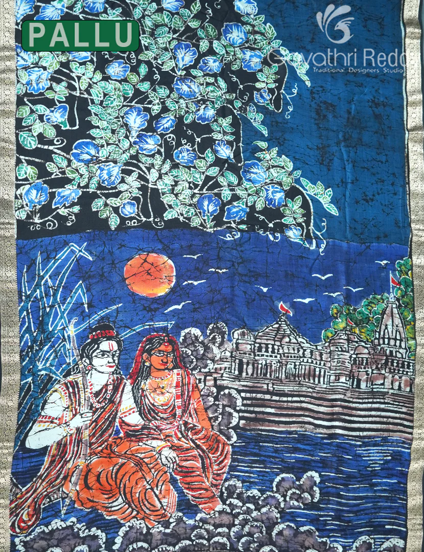 SEMI TUSSAR SAREE-ST1113 - Image 2