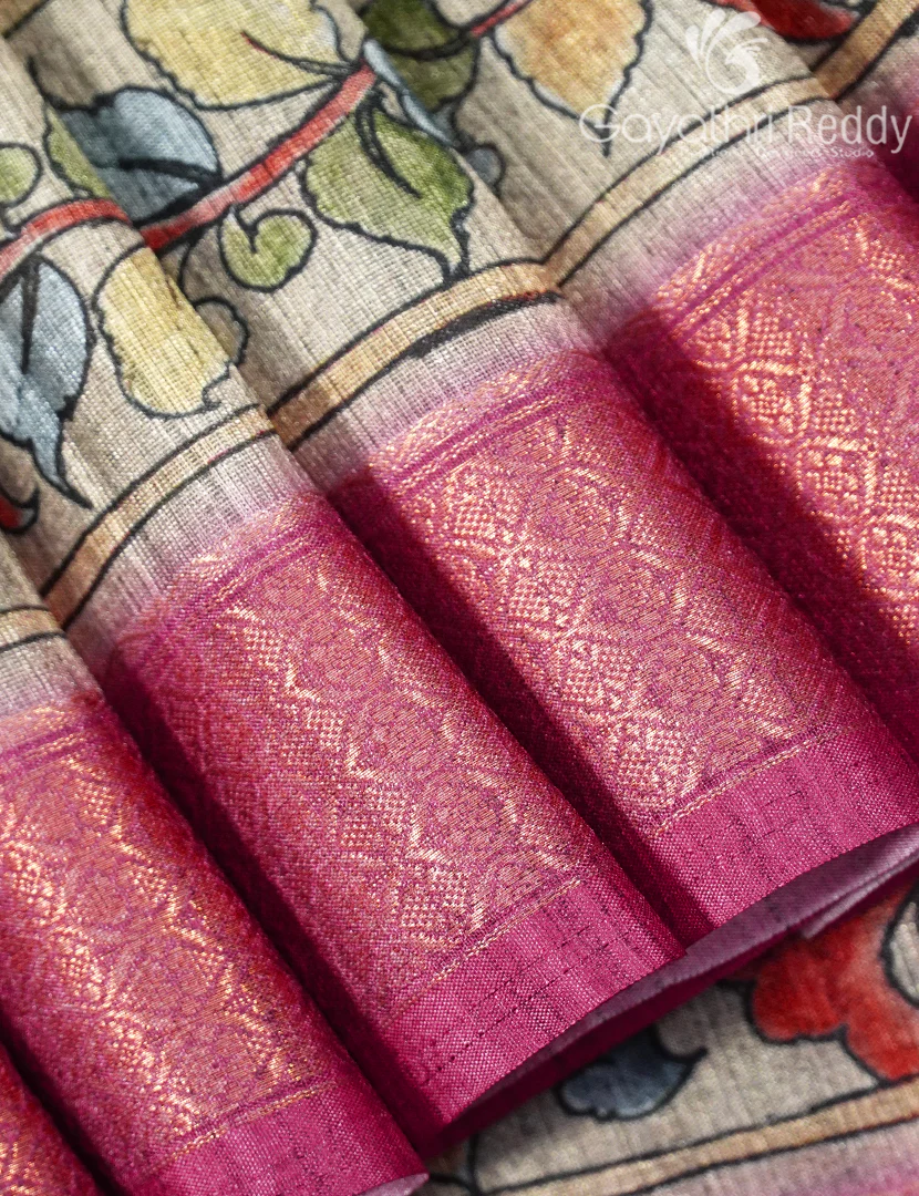 SEMI TUSSAR SAREE-ST1170 - Image 4
