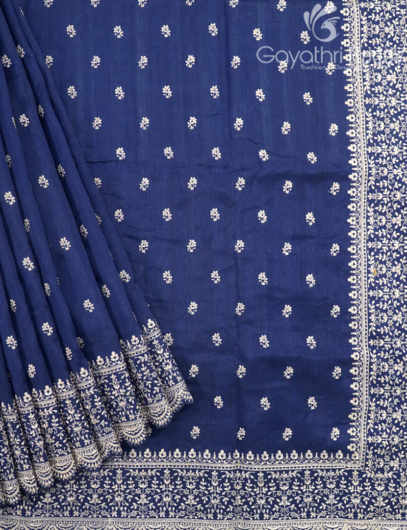TUSSAR PITTA WORK SAREE-TPW9
